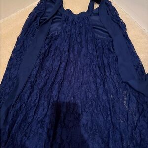 Francesca's Collections Royal Blue Satin Dress
